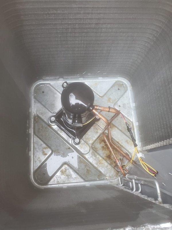 Completed scheduled HVAC maintenance tune-up on residential cooling system. Performed comprehensive inspection of outdoor condenser unit and indoor air handler components, including examination of evaporator coil, blower motor assembly, and refrigerant lines. System tested and confirmed operational with all components functioning within normal parameters.