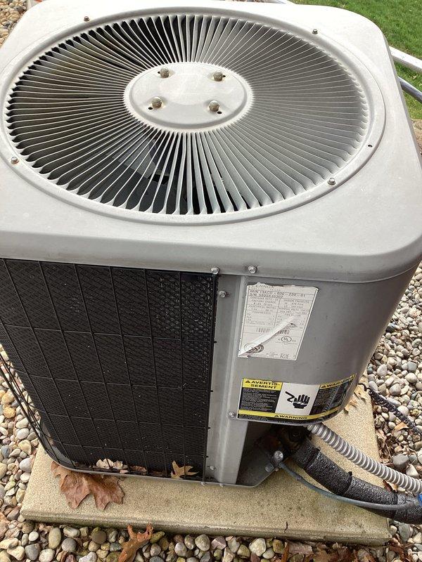 Provided comprehensive estimate for complete HVAC system replacement on 20-year-old equipment experiencing hard starting issues. Evaluated existing indoor components including Lennox humidifier, evaporator coil, and air handler located in basement utility area, along with outdoor condensing unit on exterior concrete pad. Documented current system configuration, ductwork connections, drainage systems, and electrical connections to develop replacement specifications for new high-efficiency heating and cooling equipment.