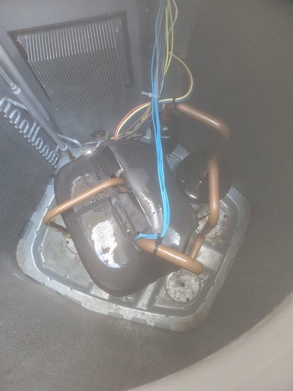 Completed AC Maintenance 1-3 on split system. Inspected outdoor condenser unit and found dust and debris accumulation on coil fins, which is normal for outdoor equipment. Inspected indoor evaporator coil in attic space and observed significant frost/ice buildup on coil surface and refrigerant lines, indicating potential airflow restriction, low refrigerant charge, or system operational issue requiring further evaluation.