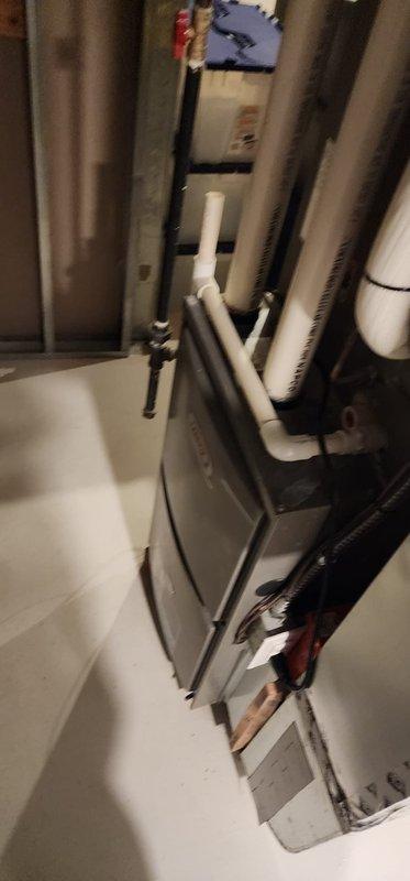 Completed comprehensive heating system maintenance inspection on furnace and air handler unit. Performed routine preventive maintenance checks on all mechanical and electrical components, verified proper operation of system controls, inspected condensate drainage lines and PVC piping connections, and confirmed all safety mechanisms functioning correctly. Customer expressed interest in renewing maintenance agreement at conclusion of service visit.