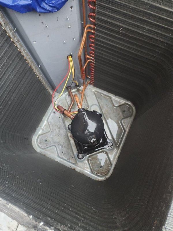 Completed routine cooling season maintenance on residential air conditioning system. Performed comprehensive inspection of outdoor condenser unit and indoor evaporator coil, cleaned condenser coils and surrounding area, verified proper refrigerant line connections and electrical connections, and confirmed all components operating within normal parameters. System tested and left in proper working condition for the cooling season.