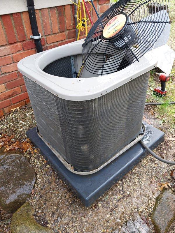 Completed routine preventive maintenance on two residential air conditioning systems. Performed comprehensive inspections of both outdoor condenser units and indoor components, including examination of evaporator coils, condenser coils, fan assemblies, and refrigerant lines. Verified proper operation of compressors, checked electrical connections and wiring integrity, and confirmed all safety controls functioning correctly. Both systems operating within normal parameters with no deficiencies noted.