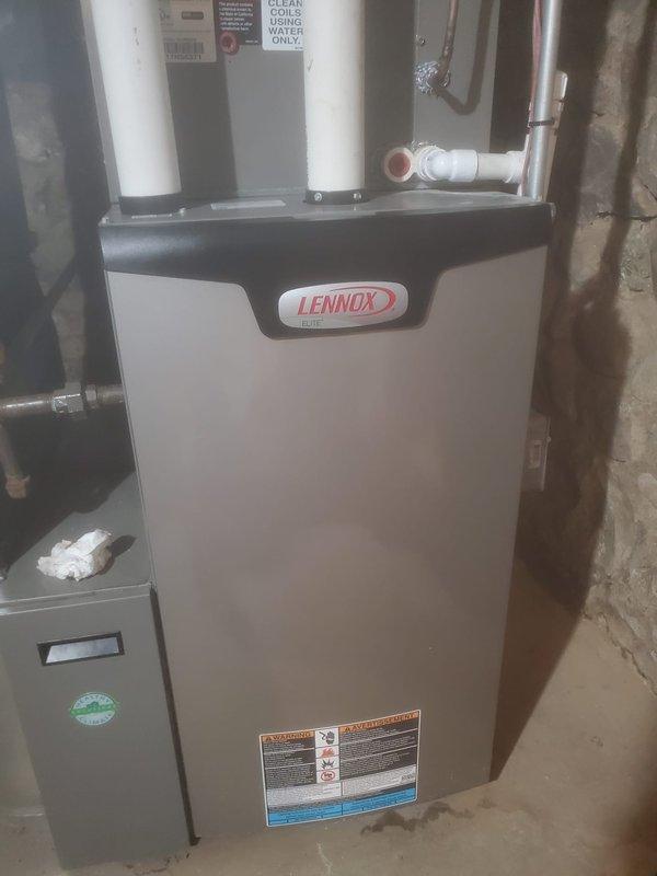 Completed scheduled maintenance on Lennox furnace system. Performed comprehensive inspection of all internal components including blower motor, circuit boards, electrical connections, and wiring harnesses. Verified proper operation of heating elements, checked venting system integrity, and confirmed all safety controls functioning correctly. Unit operating within manufacturer specifications with no issues identified.
