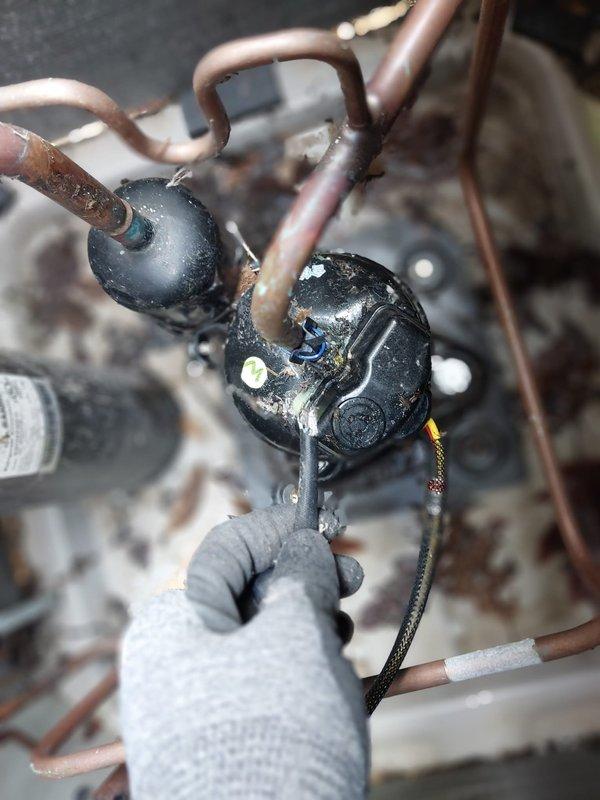 Responded to service call for A/C unit not operating during afternoon hours. Upon arrival, accessed system diagnostics and found two critical faults logged: high pressure switch open and discharge temperature out of range lockout. Inspected compressor assembly and associated refrigerant lines, identifying failed compressor as root cause of both fault conditions. Replaced defective compressor unit, reconnected all refrigerant lines and electrical connections, and cleared system faults. System restored to normal operation.