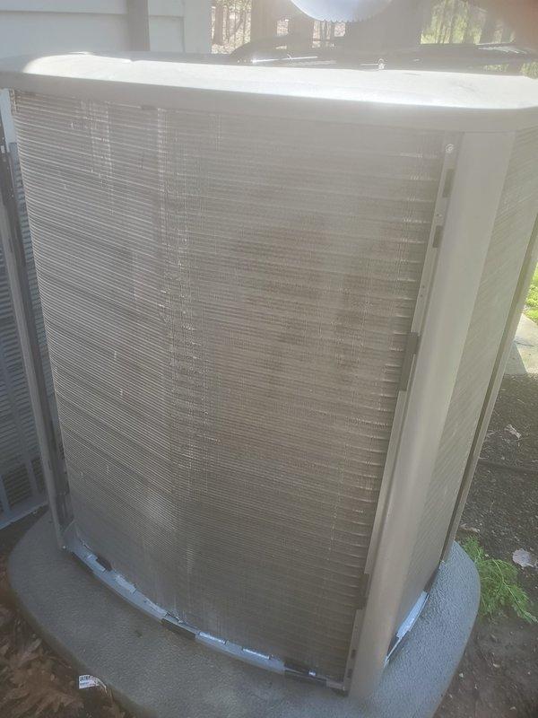 Completed spring maintenance tune-up on residential cooling system. Performed comprehensive inspection of indoor evaporator coil assembly, drain pan, refrigerant lines, and electrical connections, confirming proper operation and drainage. Inspected outdoor condenser unit, verified cabinet integrity, airflow through coil fins, and overall system functionality with no deficiencies noted.