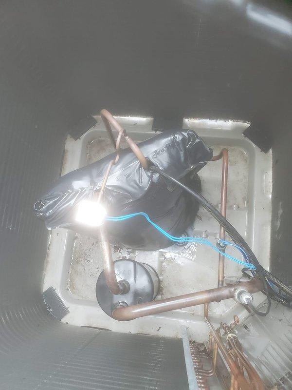 Completed annual preventative maintenance tune-up on residential cooling system per maintenance plan. Performed comprehensive inspection of outdoor condenser unit and indoor evaporator coil assembly, checked all refrigerant lines and electrical connections, verified proper system operation and airflow. System found operating within normal parameters with no deficiencies noted; all components functioning properly at time of service.