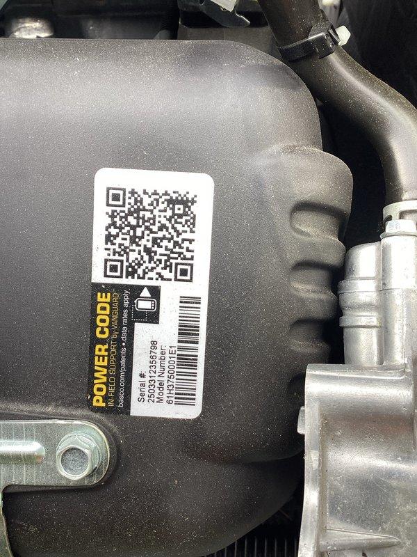Completed scheduled maintenance on residential standby generator unit. Performed standard 8-10 amp service protocol including inspection of engine components, verification of serial number and regulatory compliance labels, and battery system assessment. Replaced batteries in control panel to ensure reliable backup power operation and proper system startup functionality.