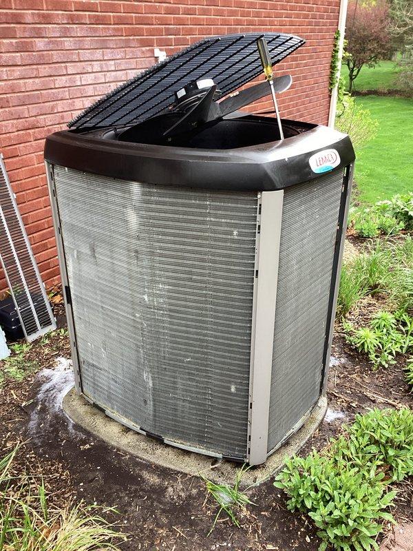 Completed scheduled preventive maintenance on residential air conditioning system. Performed comprehensive inspection of indoor evaporator coil assembly and outdoor condensing unit, verified proper operation of all components, checked refrigerant lines for secure connections and appropriate insulation, confirmed drain pan condition and proper drainage function, and documented system status with photographic evidence. All equipment found operating within normal parameters with no immediate service needs identified.
