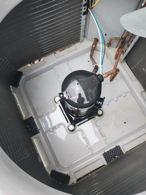 Completed routine preventive maintenance on residential air conditioning system. Performed comprehensive inspection of outdoor condensing unit and indoor components, including compressor, refrigerant lines, electrical connections, and heat exchanger coils. Cleaned condenser coil fins to remove accumulated dirt and debris, ensuring optimal airflow and heat transfer efficiency. Verified proper operation of all system components, checked refrigerant line connections for security, and confirmed electrical connections were intact. System tested and operating within normal parameters upon completion of maintenance service.