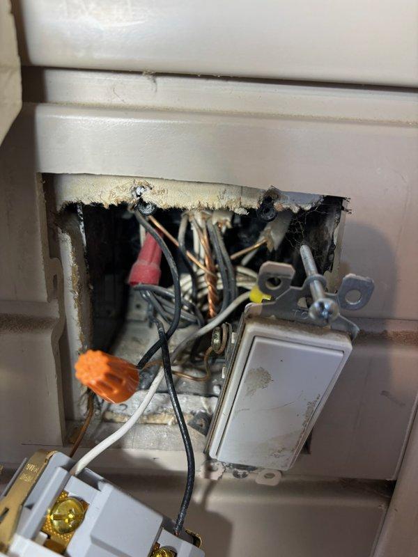 Replaced a programmable multi-circuit timer switch with a standard single-pole on/off light switch per customer request. Disconnected existing programmable timer device, identified and properly terminated the appropriate circuit wiring, and installed new standard switch to control the desired lighting circuit.