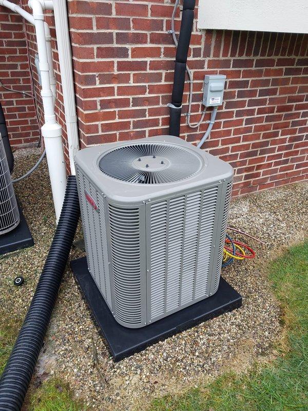 Completed preventive maintenance inspection on two outdoor air conditioning condensing units as part of Worry Free Service Agreement cooling season coverage. Performed standard 3-5 ton system evaluation including refrigerant pressure testing with manifold gauges, electrical connection inspection, and operational assessment of both units. All components found operating within normal parameters with no issues identified requiring immediate attention.