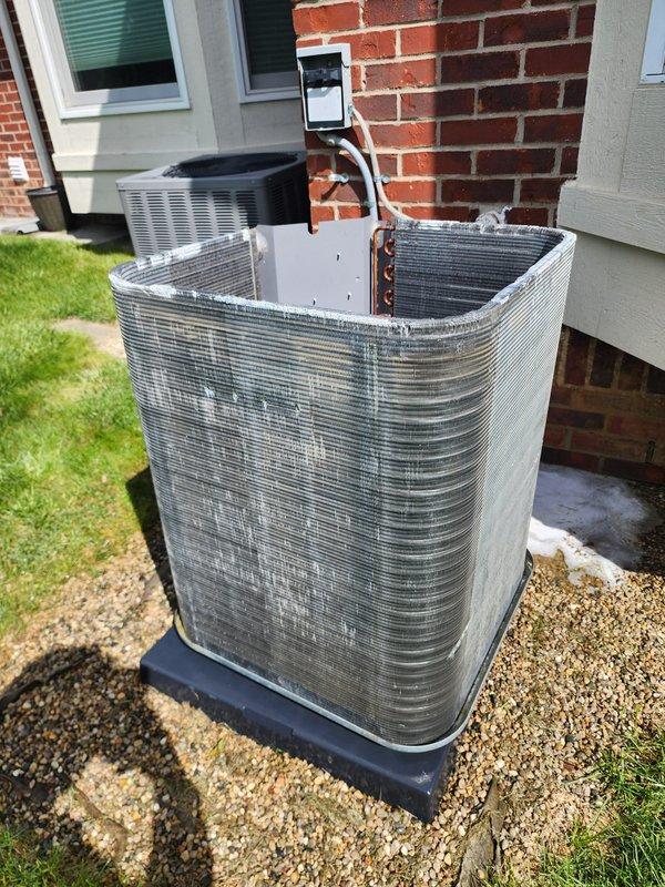 Completed annual air conditioning maintenance and hot water tank flush service. Performed comprehensive AC tune-up including inspection of outdoor condensing unit, verification of compressor operation, examination of refrigerant lines and electrical connections, and assessment of condenser coil condition. All components found operating within normal parameters with no immediate repairs required. Successfully flushed hot water heater to remove sediment buildup and ensure optimal performance.