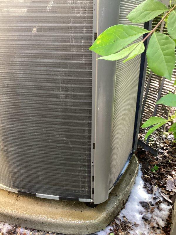 Performed routine maintenance on dual outdoor condensing units. Completed standard inspection of compressor, refrigerant lines, electrical connections, and heat exchanger coils. All components operating within normal parameters at time of service.
