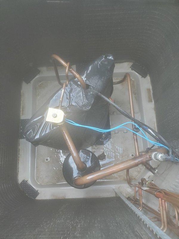 Completed scheduled cooling system maintenance and tune-up on residential HVAC unit. System was operational upon arrival and remained fully functional throughout service. Performed comprehensive inspection of outdoor condenser unit and indoor evaporator coil assembly, documented equipment condition with photos, and verified all components operating within normal parameters.