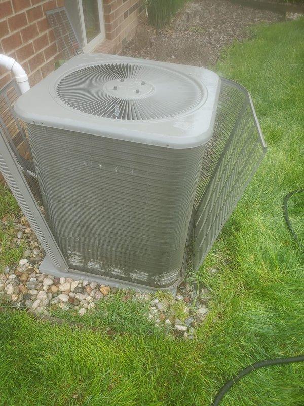 Completed comprehensive cooling system maintenance and tune-up on residential HVAC unit. Performed full system inspection of outdoor condenser unit and internal components including compressor assembly, refrigerant lines, electrical connections, and condensate drain pan. All components found operating within normal parameters, system confirmed working properly upon completion.
