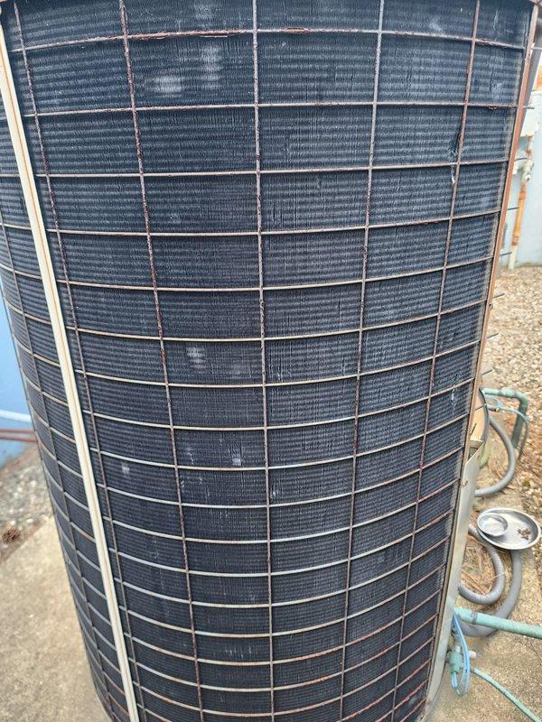 Completed routine preventative maintenance on two residential air conditioning systems. Performed comprehensive inspection of outdoor condenser units, including examination of coil fins, refrigerant line connections, and electrical components. Both systems were found to be operating within normal parameters with no immediate service needs identified. Cleaned and assessed condenser coils, verified proper airflow, and documented equipment condition through photographic records for maintenance history.