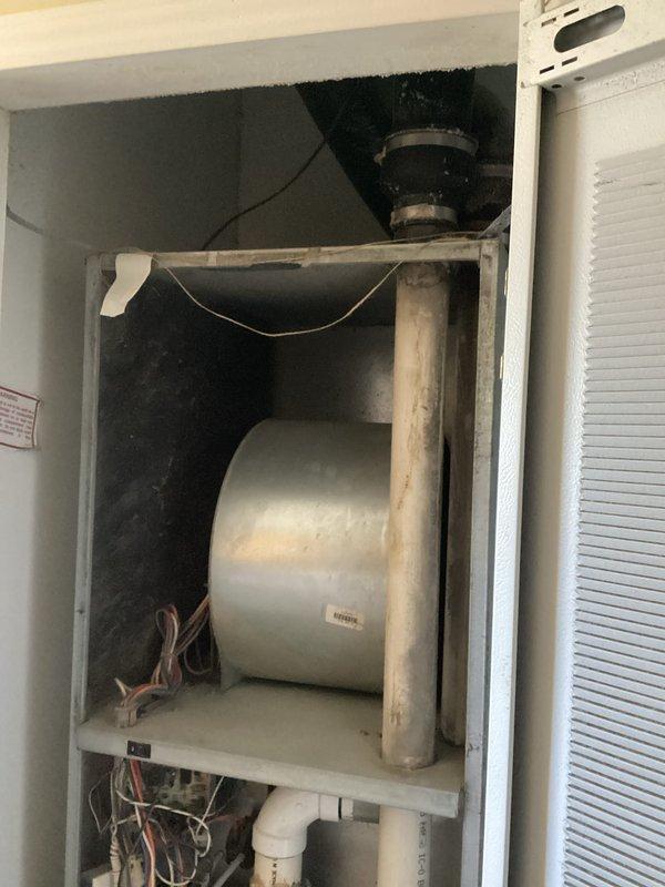 Conducted comprehensive evaluation of existing 20-year-old HVAC system for replacement estimate. Documented current furnace installation in utility closet, including electrical connections, refrigerant lines, condensate drainage system, and overall equipment condition. System remains operational but has reached end of expected service life, prompting customer's request for replacement options within the next one to two months.