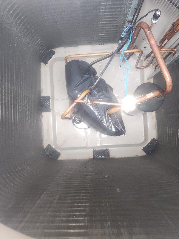 Completed scheduled heating system maintenance and tune-up on Bryant HVAC unit. System was operating properly upon arrival. Performed comprehensive inspection of outdoor condenser unit and attic-mounted evaporator coil components, including copper refrigerant lines, condensate drain pan, and associated piping connections. All equipment found in satisfactory working condition with no repairs required.