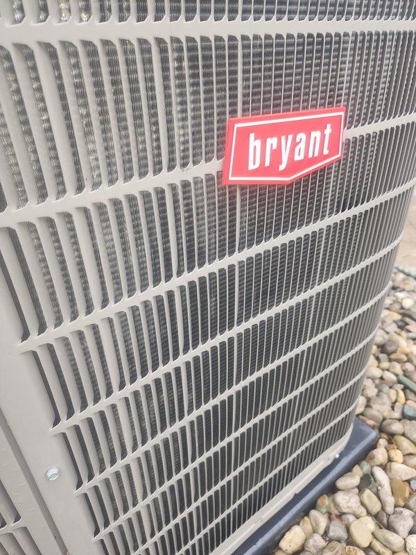 Completed scheduled heating system maintenance and tune-up on Bryant HVAC unit. System was operating properly upon arrival. Performed comprehensive inspection of outdoor condenser unit and attic-mounted evaporator coil components, including copper refrigerant lines, condensate drain pan, and associated piping connections. All equipment found in satisfactory working condition with no repairs required.