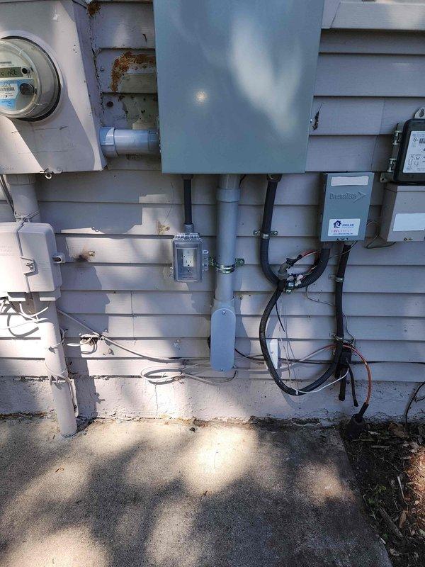 Installed new exterior GFCI-protected outlet on building exterior per customer request. Ran appropriate conduit from existing electrical panel, installed weatherproof outlet box with in-use cover, and connected circuit with proper grounding. Verified GFCI functionality and confirmed outlet operation meets code requirements for outdoor installation.
