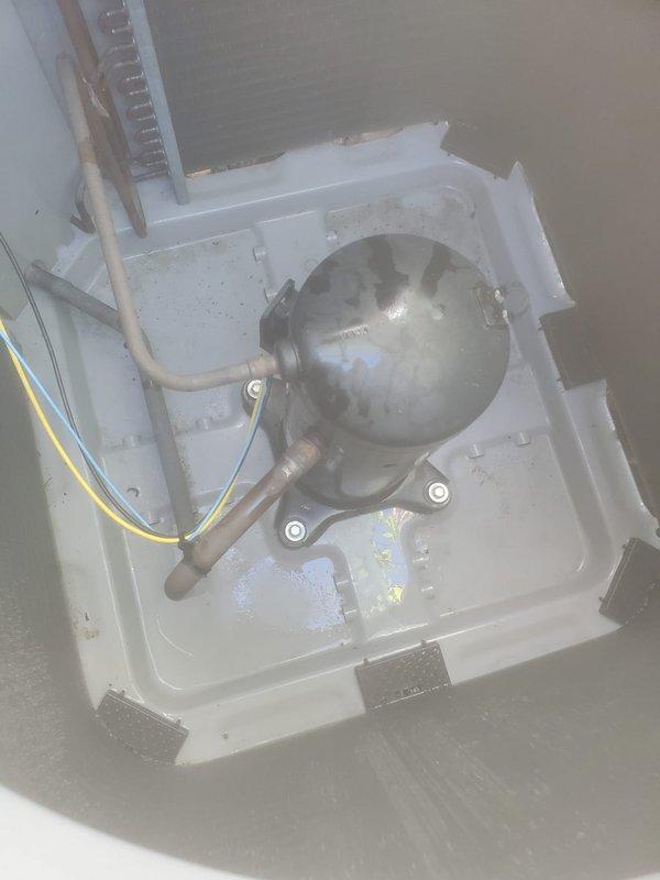 Completed scheduled cooling system maintenance on Carrier air conditioning unit. Performed comprehensive tune-up inspection of outdoor condensing unit and indoor air handler components. System tested and confirmed operational with all components functioning within normal parameters.