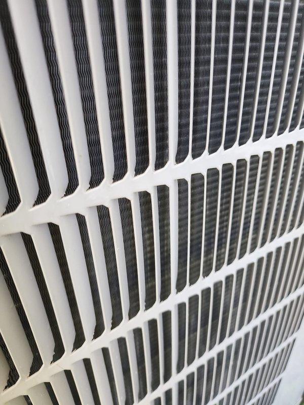 Completed scheduled cooling system tune-up and maintenance on residential HVAC unit. Inspected condenser coil fins and compressor assembly, confirmed proper operation of all components, verified electrical connections, and documented system condition with photos. System tested and operating within normal parameters upon completion.