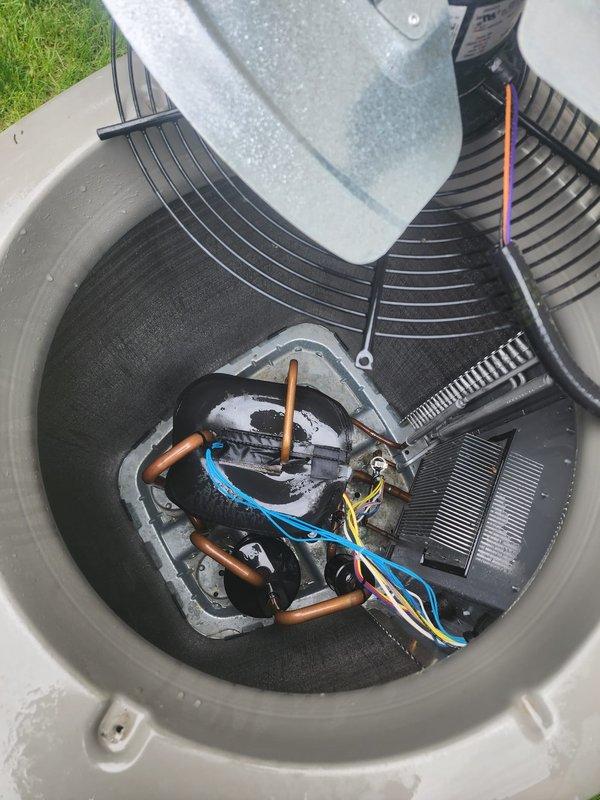 Responded to service call for non-operational condensate pump on residential condo A/C unit. Upon inspection, diagnosed pump failure and replaced defective condensate pump assembly under warranty coverage. Verified proper drainage operation, tested system functionality, and confirmed unit returned to normal cooling operation.