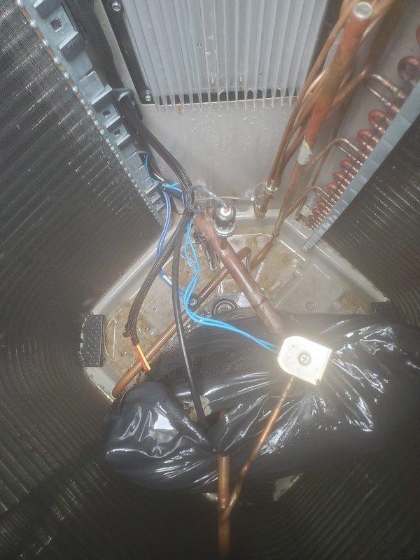 Completed scheduled prepaid maintenance on residential air conditioning system. Performed comprehensive inspection of outdoor condenser unit and indoor evaporator coil assembly, checking refrigerant lines, electrical connections, and heat exchanger components. All system components operating within normal parameters with no issues identified during maintenance visit.