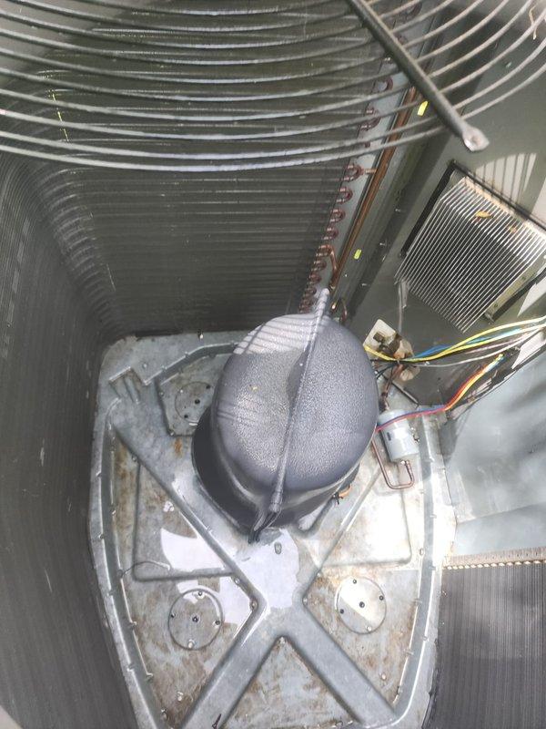 Completed comprehensive cooling system maintenance and tune-up on outdoor HVAC unit. Performed thorough inspection of condenser coil, compressor, electrical connections, and all internal components. System tested and verified operational, with all components functioning within normal parameters.
