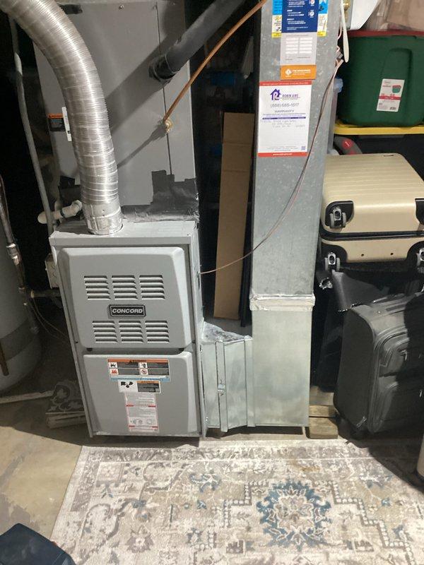 Performed comprehensive leak search on existing air conditioning system and applied leak sealer to address refrigerant loss. Recharged system with refrigerant to restore proper cooling capacity. Provided customer with estimate for complete HVAC system replacement, including new outdoor condensing unit and indoor air handler, with existing equipment showing age-related wear and efficiency concerns.