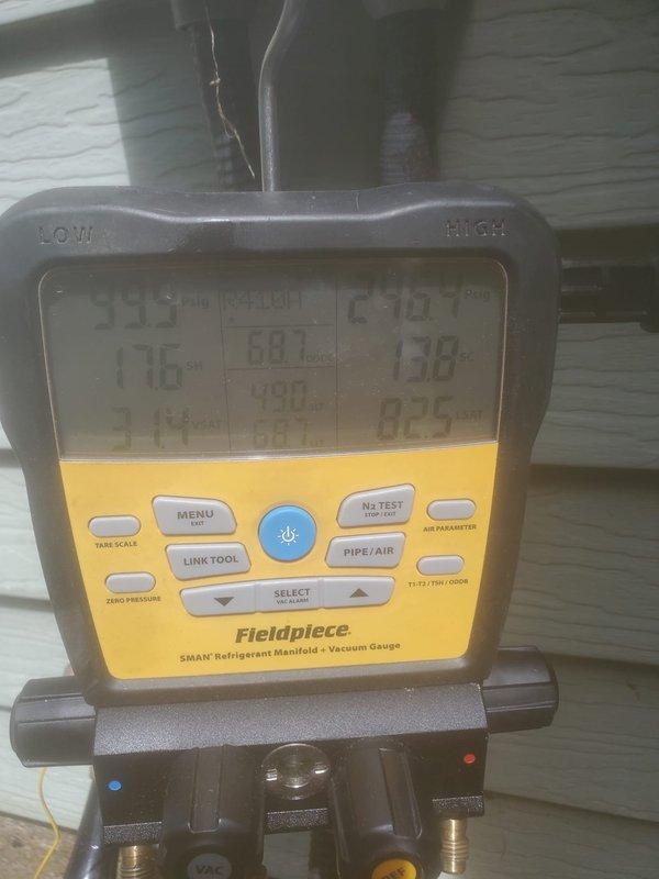 Completed comprehensive cooling system maintenance and tune-up on residential air conditioning unit. System was operating properly upon arrival. Performed standard seasonal maintenance protocol including visual inspection of outdoor condenser unit, verified refrigerant pressures and system performance using digital manifold gauges, cleaned condenser coil, and confirmed all operating parameters were within manufacturer specifications. Unit tested and left in proper working condition.