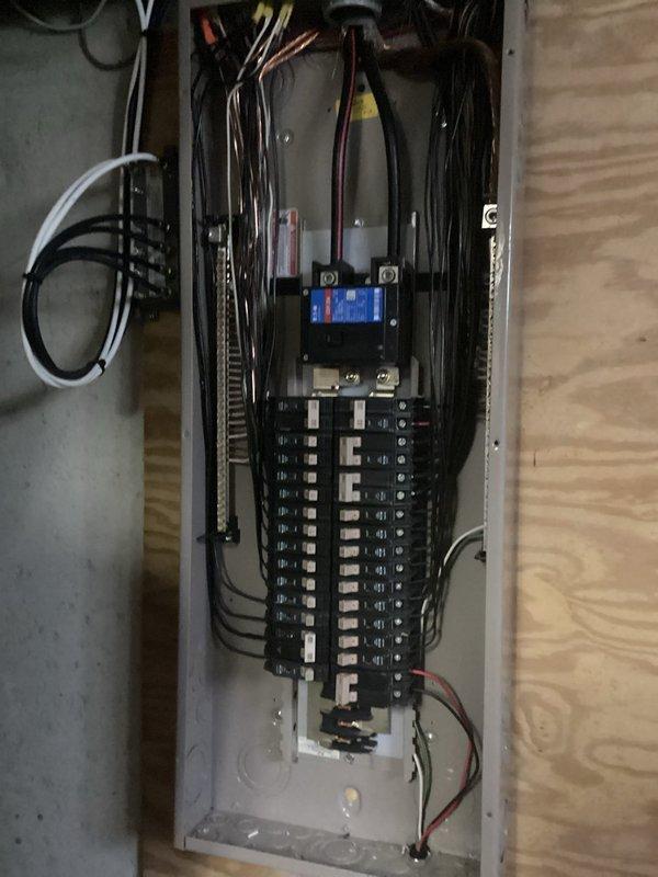 Completed comprehensive electrical installation for pool equipment including new circuit breaker panel with dual rows of breakers and main disconnect switch. Ran conduit and wiring from exterior meter box to pool equipment location, installing weatherproof junction box at grade level with appropriate grounding and overcurrent protection. All wiring was properly sized and routed per NEC requirements for wet locations, with circuits terminated and labeled in the new panel for safe operation of pool pumps, heaters, and auxiliary equipment.