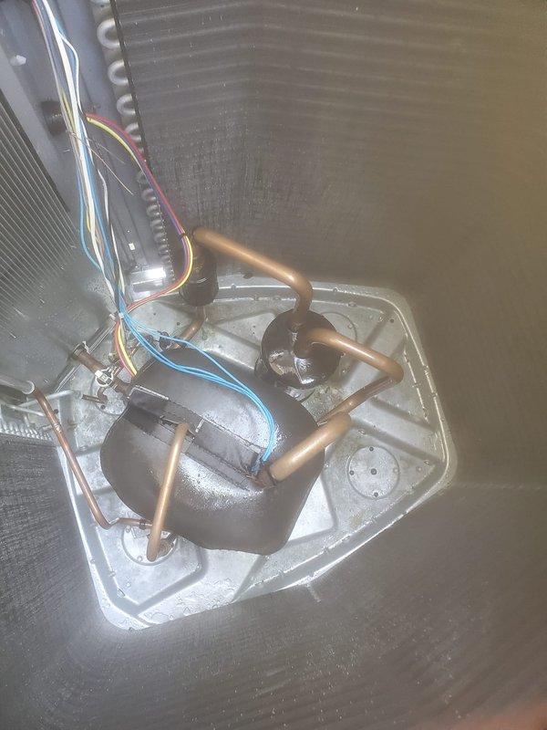 Completed routine preventative maintenance tune-up on residential cooling system. Inspected indoor evaporator coil assembly, compressor unit, refrigerant lines, and electrical connections; all components found in good working condition. Verified outdoor condenser unit operation, cleaned coil fins, confirmed proper airflow, and tested system performance with satisfactory results.
