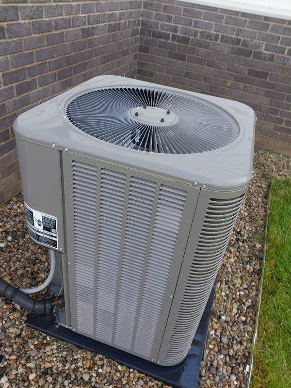Completed comprehensive cooling system maintenance and tune-up on residential Lennox air conditioning unit. Performed standard preventative maintenance procedures including inspection of condenser unit, verification of proper operation, and system performance evaluation. System is operating properly with no deficiencies noted; unit is properly positioned on pad with adequate drainage and clearance from building structure.