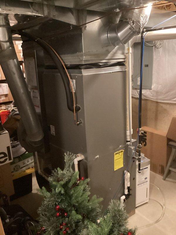 Completed comprehensive estimate for air conditioning system replacement at residential property. Evaluated existing HVAC infrastructure in basement mechanical room, including current furnace/air handler unit, ductwork configuration, and associated components. Documented equipment specifications, spatial constraints, and installation requirements to provide accurate replacement proposal for upgrading from single-phase to three-phase AC system.