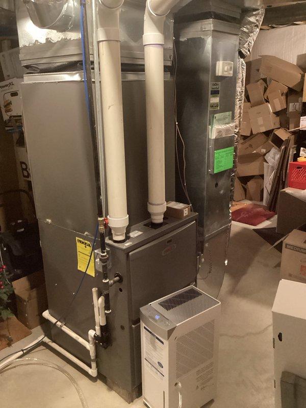 Completed comprehensive estimate for air conditioning system replacement at residential property. Evaluated existing HVAC infrastructure in basement mechanical room, including current furnace/air handler unit, ductwork configuration, and associated components. Documented equipment specifications, spatial constraints, and installation requirements to provide accurate replacement proposal for upgrading from single-phase to three-phase AC system.