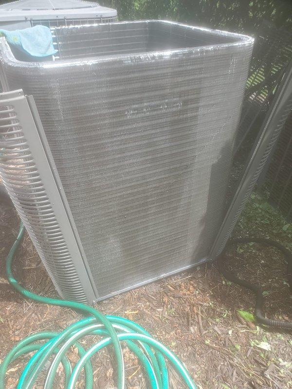 Completed comprehensive cooling system maintenance tune-up on residential HVAC unit. System was operational upon arrival and confirmed working properly throughout service. Performed standard preventive maintenance procedures including inspection of outdoor condenser unit, verification of compressor operation, examination of refrigerant lines and electrical connections, and assessment of drain pan condition. All components found in satisfactory working order with no deficiencies noted.