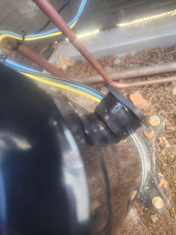 Responded to cooling deficiency complaint. Performed diagnostic evaluation of outdoor condensing unit and refrigerant system. Utilized digital manifold gauges to measure system pressures and temperatures across both high and low sides. Verified refrigerant charge levels, superheat, and subcooling readings to assess overall system performance and identify root cause of inadequate cooling capacity.
