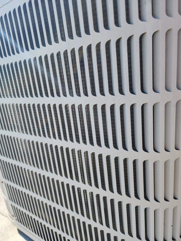 Completed scheduled commercial cooling maintenance on rooftop HVAC unit. Performed comprehensive inspection of air conditioning system including examination of exterior cabinet, louvers, and ventilation components. Unit operating within normal parameters with all components functioning properly at time of service.