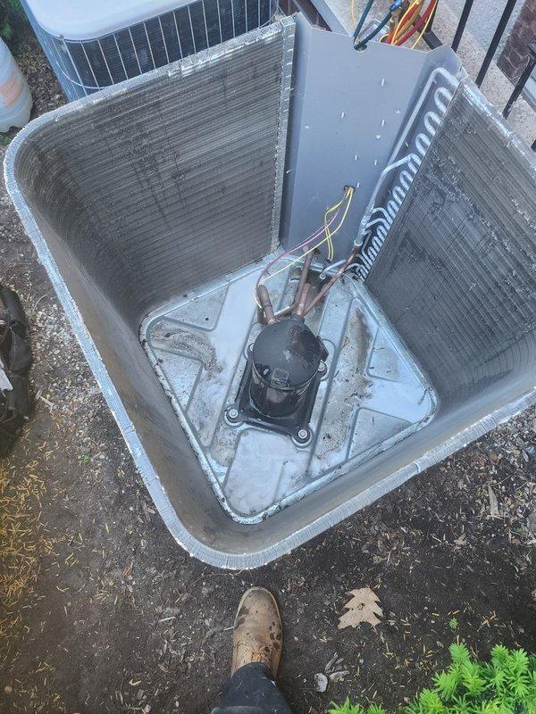 Completed scheduled cooling system maintenance and tune-up on residential rooftop HVAC unit. System was operational upon arrival and confirmed working properly throughout service. Performed comprehensive inspection of condenser unit, including removal of access panels to examine internal components, condenser coils, compressor, refrigerant lines, and electrical connections. Verified proper operation of all mechanical and electrical systems, cleaned unit as needed, and reassured continued efficient performance for the 2025 cooling season.