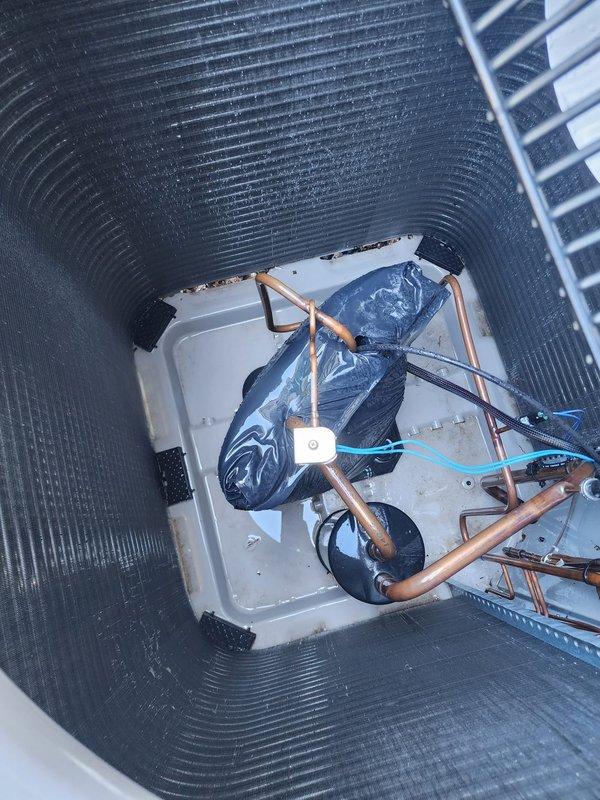 Completed routine maintenance on residential air conditioning system serving single-phase to three-phase configuration. Inspected outdoor condenser unit, verified proper operation of compressor and fan motor, and confirmed adequate airflow through coil fins. Examined indoor evaporator assembly, checked drain pan for proper drainage, and inspected refrigerant lines and electrical connections for secure installation and proper insulation.