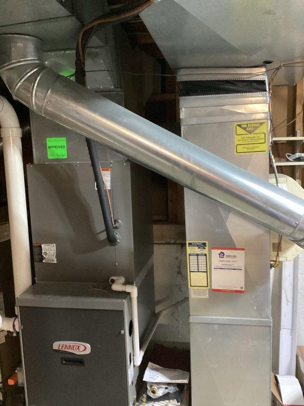 Conducted comprehensive assessment of existing residential HVAC system including Lennox furnace and air conditioning unit located in basement mechanical room. Evaluated current equipment condition, ductwork configuration, humidifier integration, and overall system performance to provide replacement estimate for both heating and cooling components as previously recommended due to non-functional AC system and furnace requiring replacement.