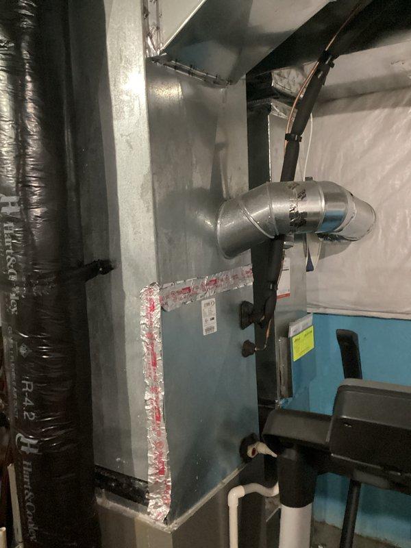 Performed diagnostic evaluation on 13-year-old residential air conditioning system found to be completely empty of refrigerant. Completed system recharge after identifying total refrigerant loss. Customer declined comprehensive leak search service at this time.