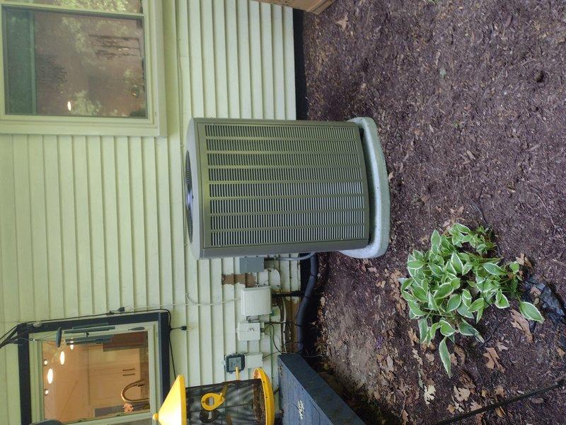 Completed full HVAC system installation including Lennox furnace, air conditioning unit, whole-home humidifier, and S40 programmable thermostat. Installed outdoor condensing unit on exterior wall with proper refrigerant line connections and insulation, mounted indoor furnace in basement utility area with integrated humidification system, and configured S40 thermostat for optimal system control. Retrieved two portable air conditioning units from property and transported to shop as requested.