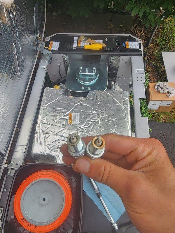 Performed scheduled maintenance on standby generator unit including comprehensive inspection of internal components and electrical connections. Accessed control panel to verify proper wire terminations on motor assembly, inspected battery backup system for charge level and secure mounting, and tested service valves with appropriate fittings to ensure proper refrigerant port functionality. All internal components found in satisfactory operating condition with no immediate repairs required.