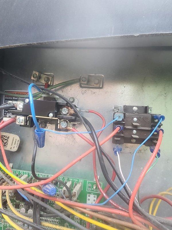 Responded to service call for non-operational heat pump system. Upon arrival, performed diagnostic testing of electrical components and control board within the unit's control panel. Identified faulty relay or contactor preventing system operation. Replaced defective component and verified proper electrical connections throughout the control circuit. Used refrigerant manifold gauges to check system pressures and temperatures, confirming all readings within manufacturer specifications. Tested heat pump operation through complete cycle, verifying proper startup sequence and normal operating parameters. System restored to full functionality with all safety controls operating correctly.