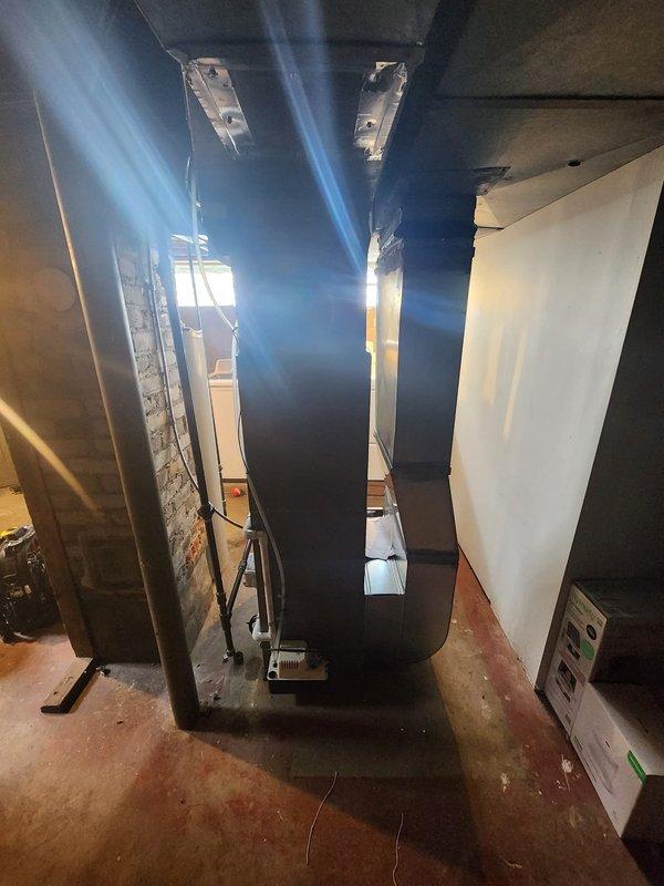 Completed warranty callback to replace defective evaporator coil on residential HVAC system. Removed and replaced coil assembly, verified proper refrigerant connections, and tested system operation. Unit restored to full functionality with no charge to customer per warranty coverage.