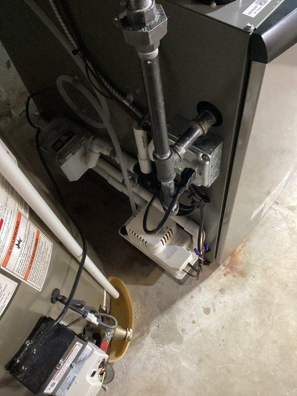 Responded to callback for AC not cooling and blower motor failure with GFCI tripping. Upon arrival, inspected HVAC system and electrical connections in basement utility area. Diagnosed electrical fault causing ground fault circuit interrupter to trip, preventing blower motor operation and resulting in loss of cooling. Corrected wiring issue and verified proper system operation. Tested unit through complete cooling cycle with blower motor running normally and GFCI remaining stable. System restored to full functionality with no further tripping observed.