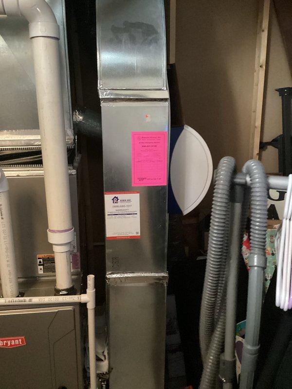 Performed comprehensive estimate for complete HVAC system replacement on 13-year-old residential unit. Existing system includes indoor air handler with Bryant components and outdoor condenser unit mounted on gravel pad against exterior brick wall. Previous refrigerant recharge performed will be credited toward new system installation scheduled for November 1st.