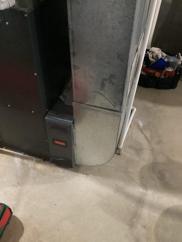 Completed estimate for furnace replacement due to failed heat exchanger. Inspected existing HVAC system and documented current installation including furnace, water heater, associated ductwork, and auxiliary components. Provided replacement options and recommendations for new heating equipment to restore safe operation of the system.